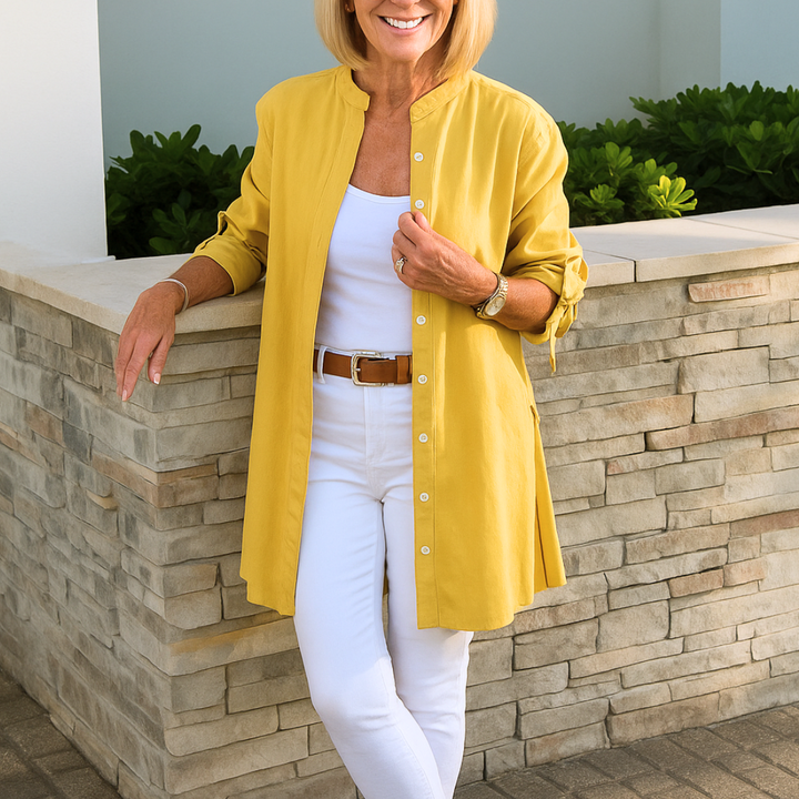 Louise | Elegant shirt blouse with bow sleeves