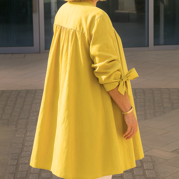 Louise | Elegant shirt blouse with bow sleeves