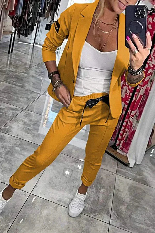Olivia | Elegant Two-Piece Blazer & Pant Set