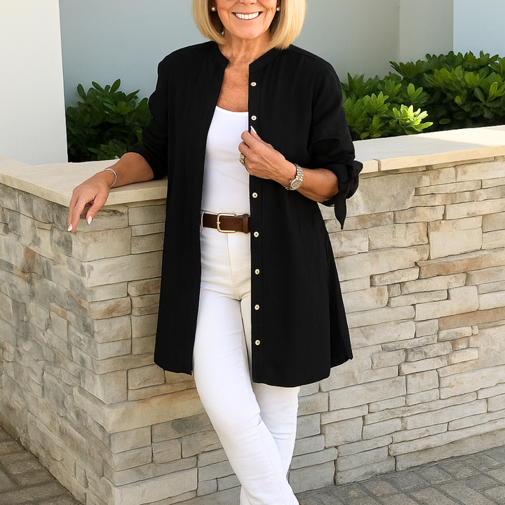 Louise | Elegant shirt blouse with bow sleeves