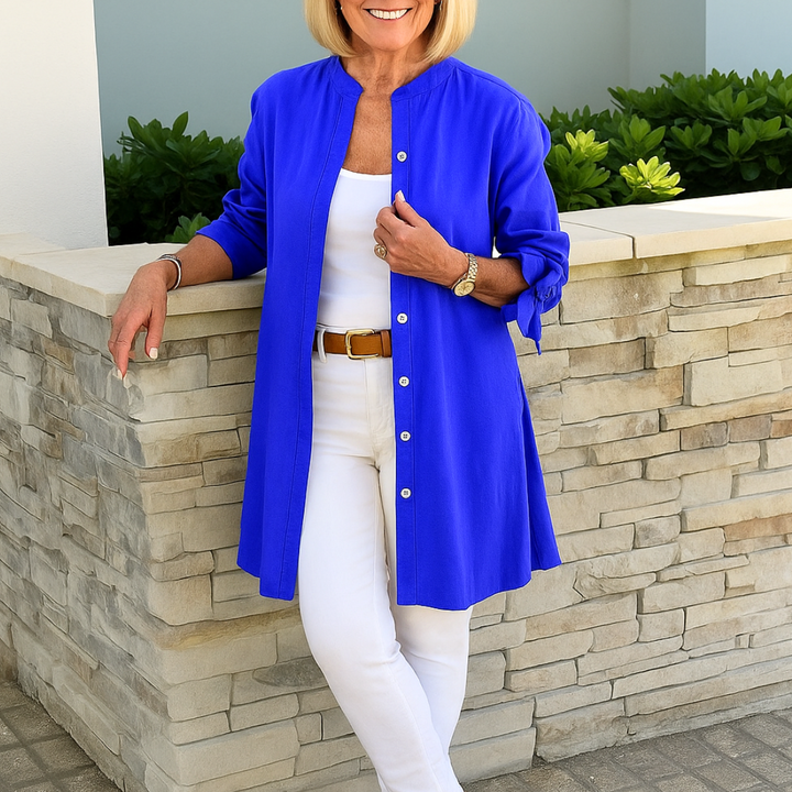Louise | Elegant shirt blouse with bow sleeves