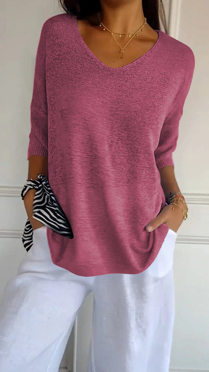 Lauren | Casual V-Neck Top