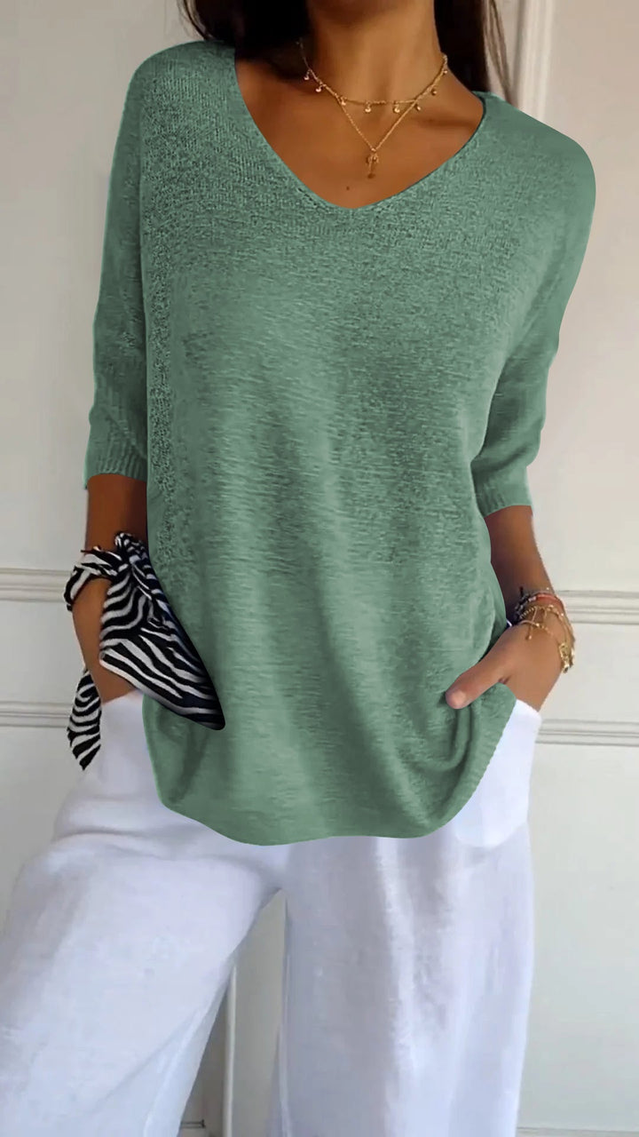 Lauren | Casual V-Neck Top