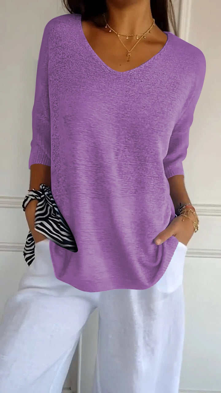 Lauren | Casual V-Neck Top