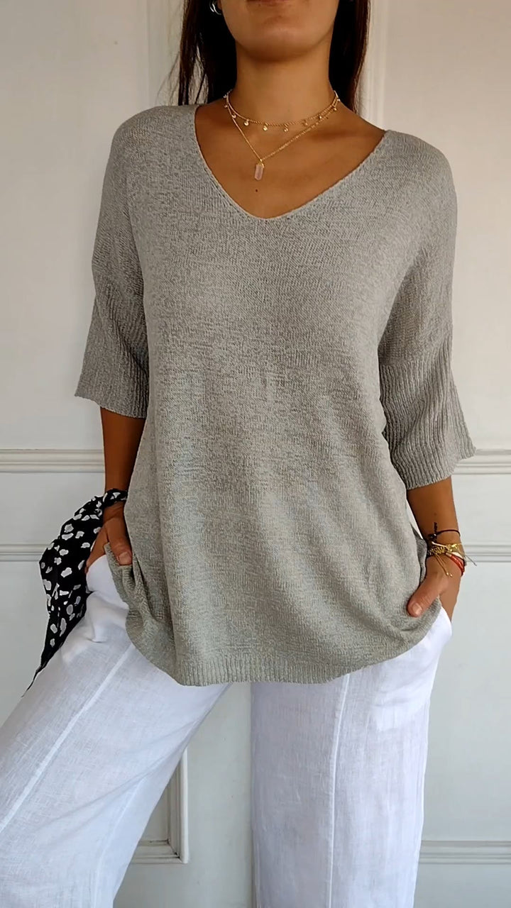 Lauren | Casual V-Neck Top