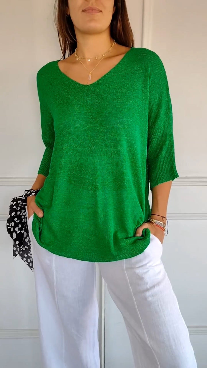 Lauren | Casual V-Neck Top