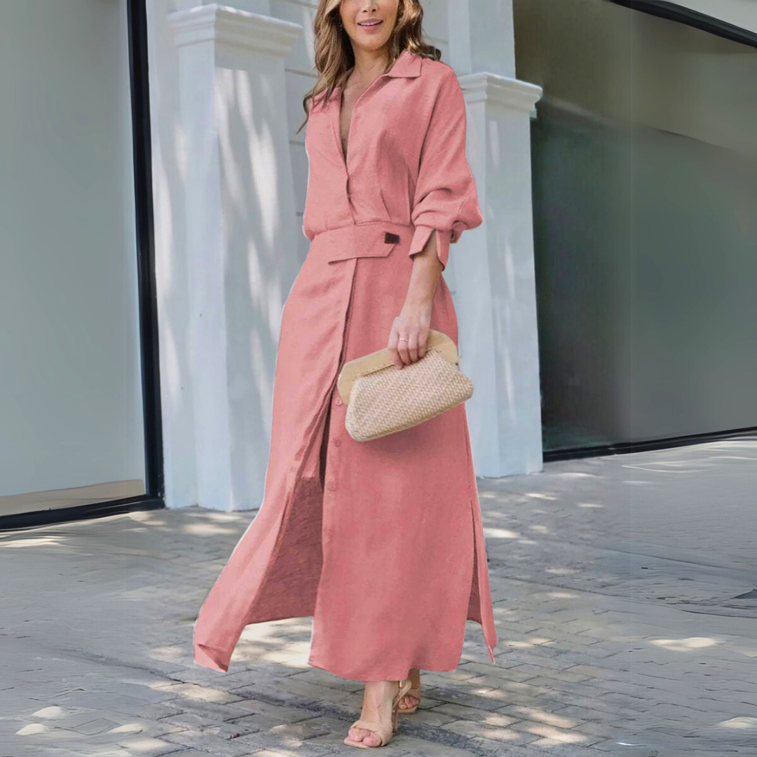 Jeanette | Elegant Maxi Dress with V-Neck