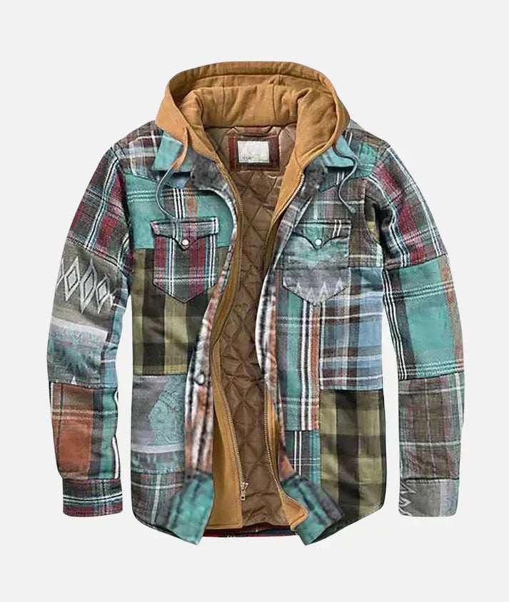 Ralph | Elegant Patchwork Plaid Jacket