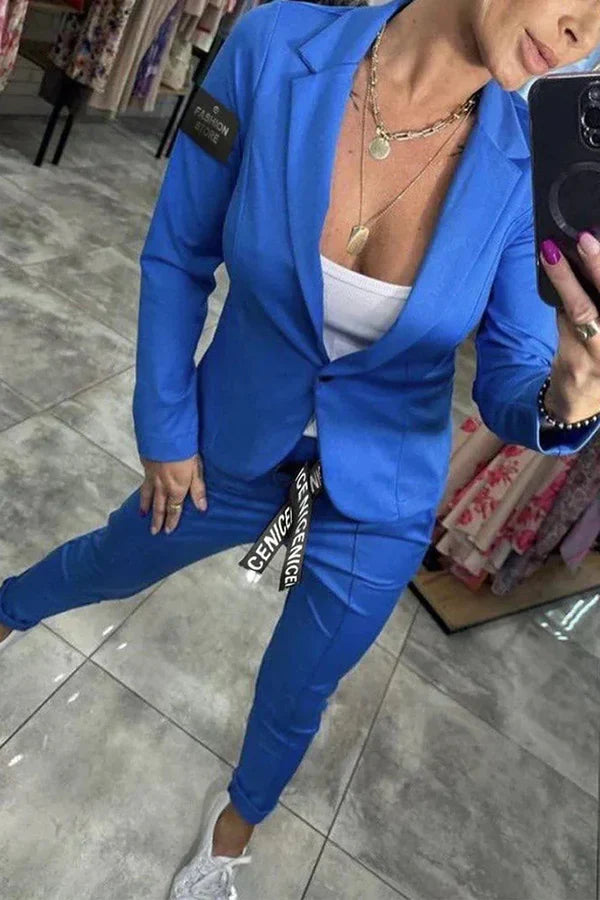 Olivia | Elegant Two-Piece Blazer & Pant Set