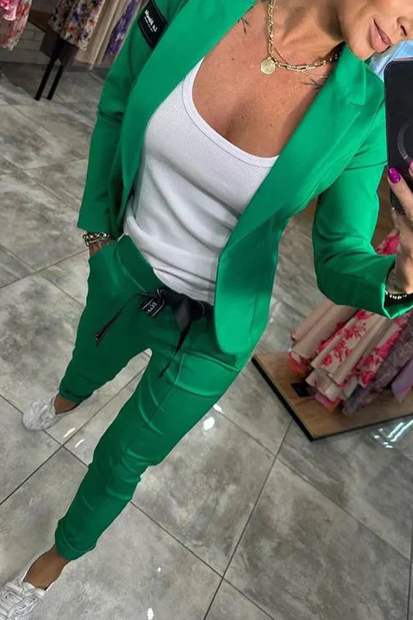 Olivia | Elegant Two-Piece Blazer & Pant Set