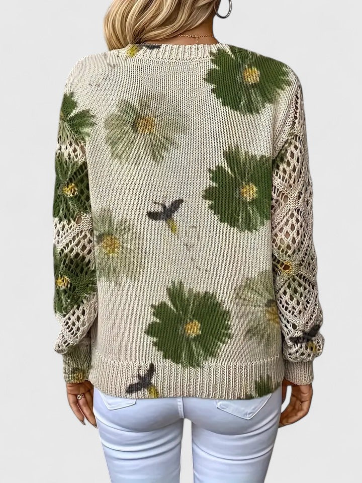Aurelia | Elegant sweater with floral design