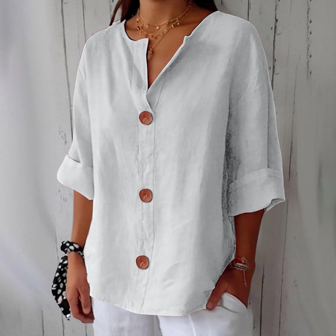 Nina | Graceful Drape Blouse