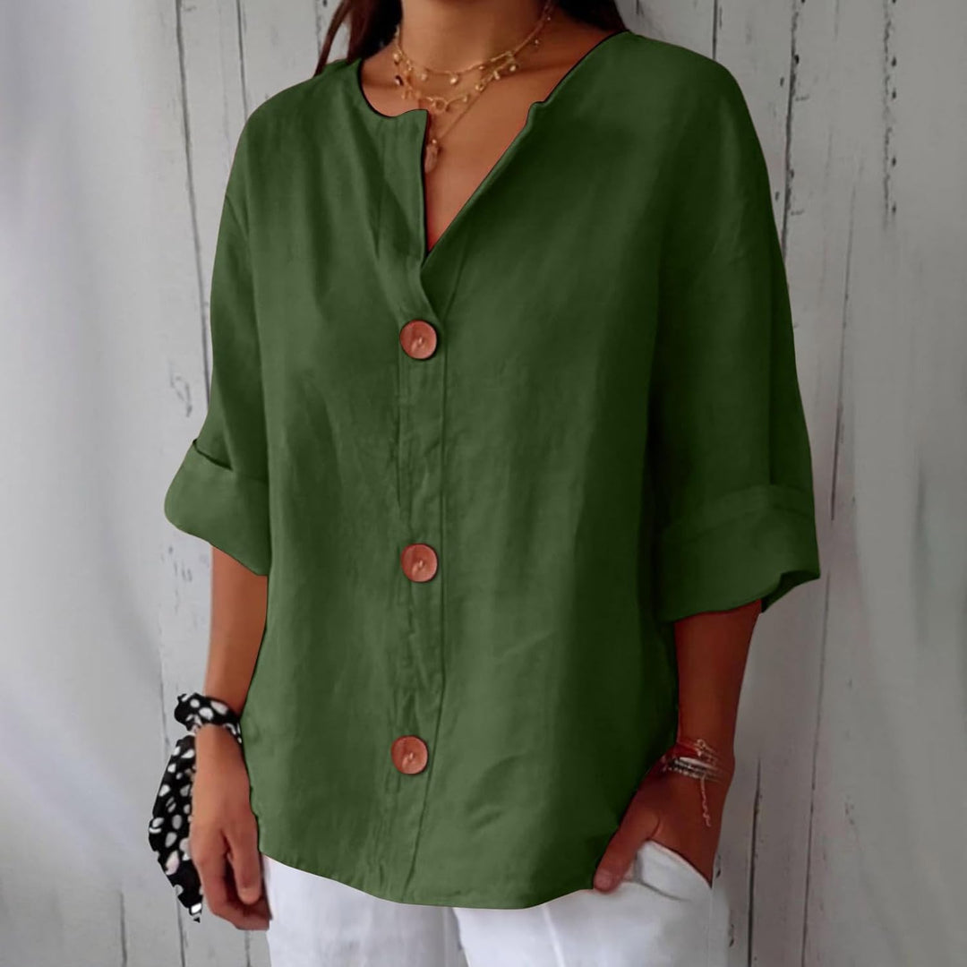 Nina | Graceful Drape Blouse
