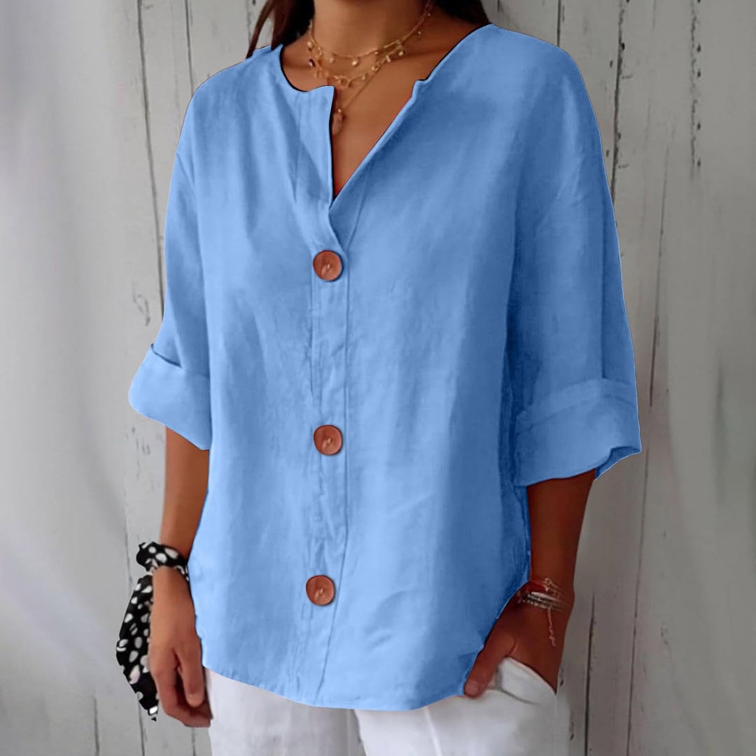 Nina | Graceful Drape Blouse