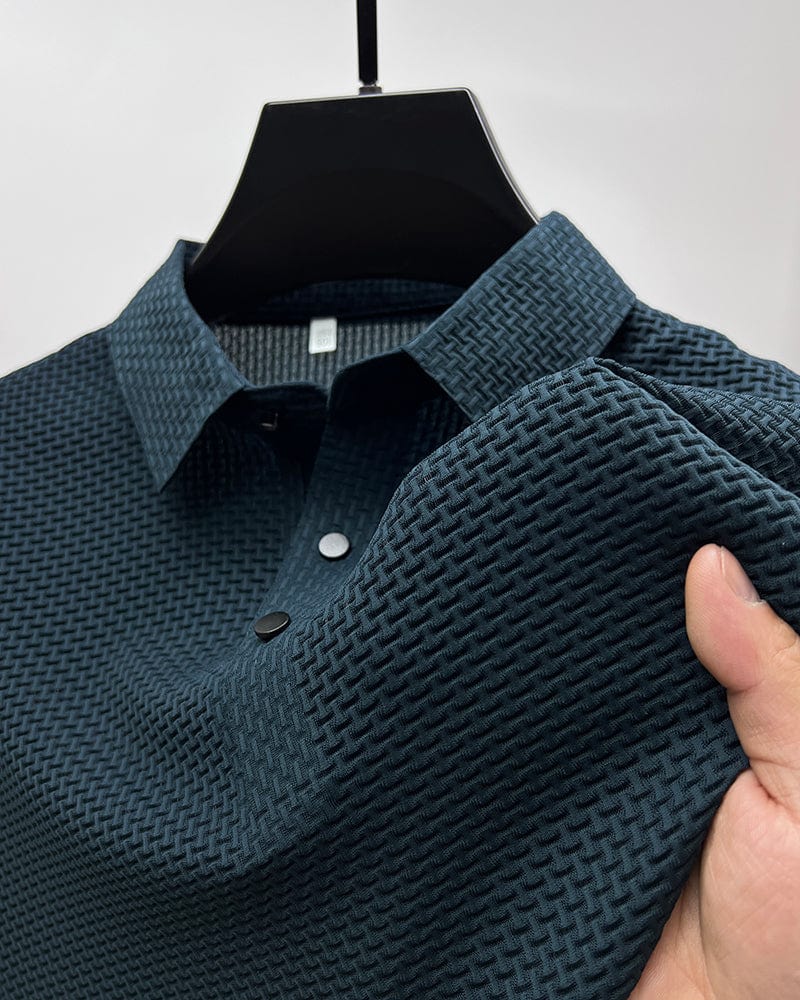 David | Stylish Textured Polo Shirt for Men