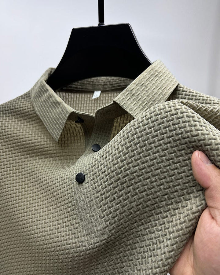 David | Stylish Textured Polo Shirt for Men