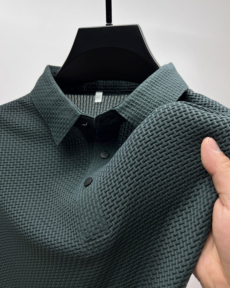 David | Stylish Textured Polo Shirt for Men