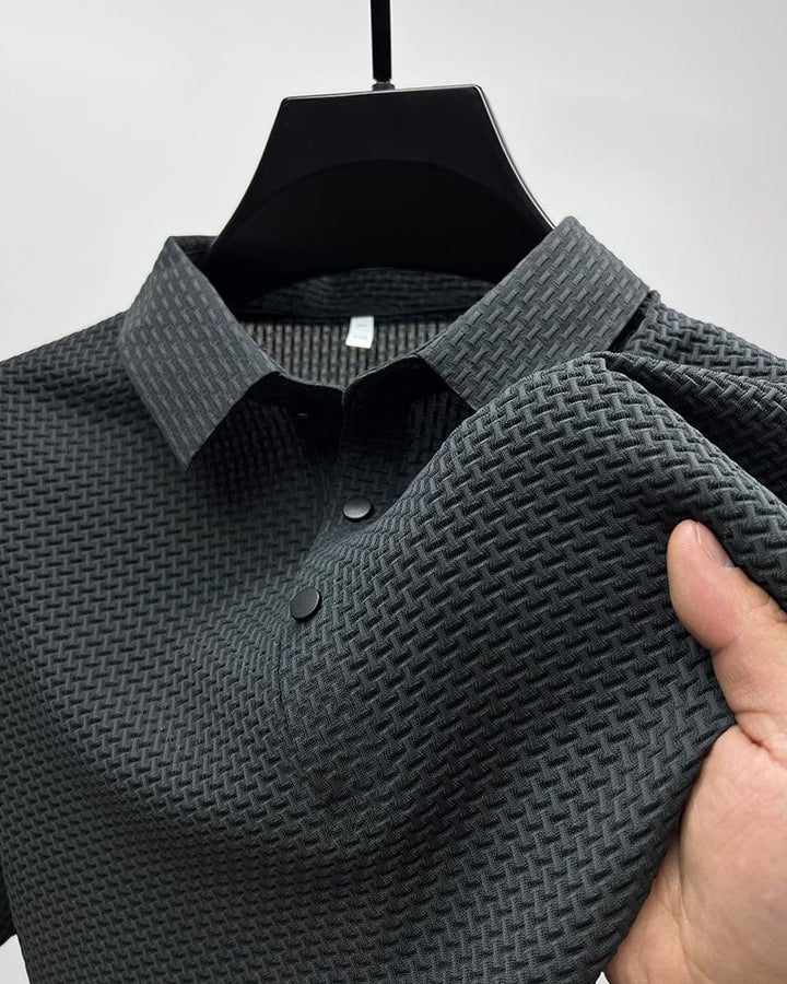 David | Stylish Textured Polo Shirt for Men