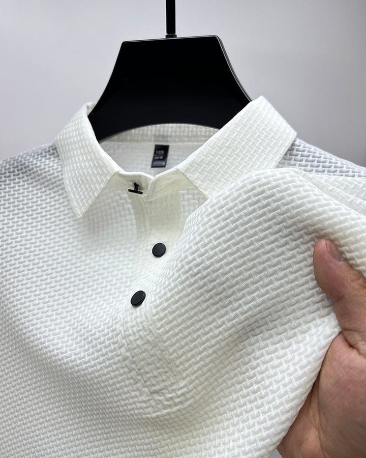David | Stylish Textured Polo Shirt for Men