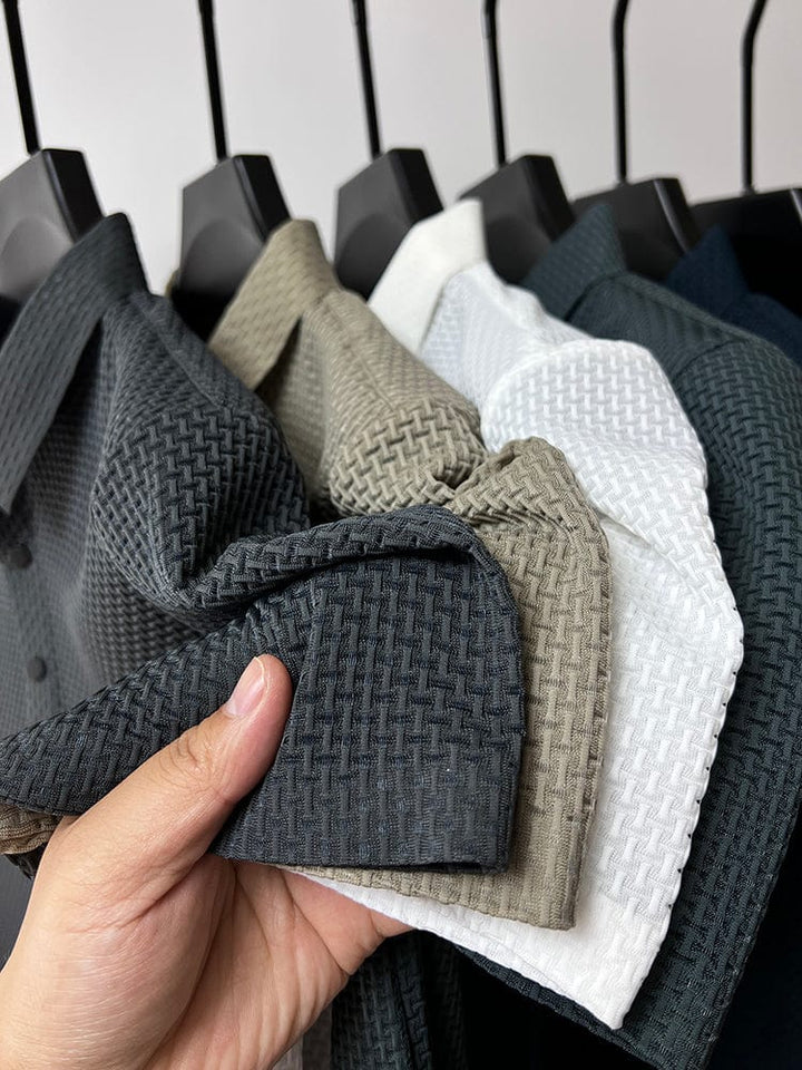 David | Stylish Textured Polo Shirt for Men