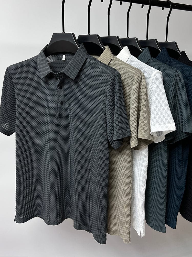 David | Stylish Textured Polo Shirt for Men