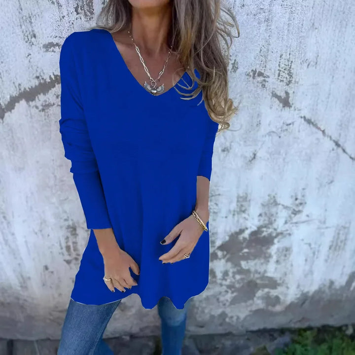 Lisa | Relaxed V-Neck Knit Tunic