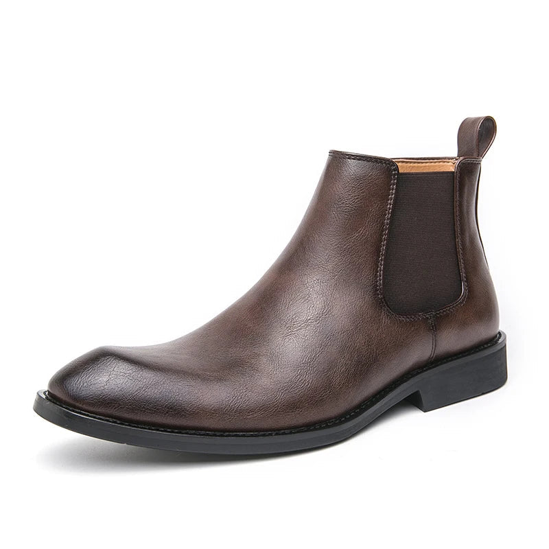 Daniel | Leather Chelsea boots with zipper