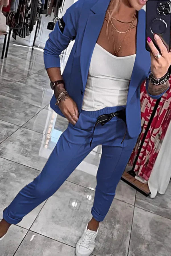 Olivia | Elegant Two-Piece Blazer & Pant Set