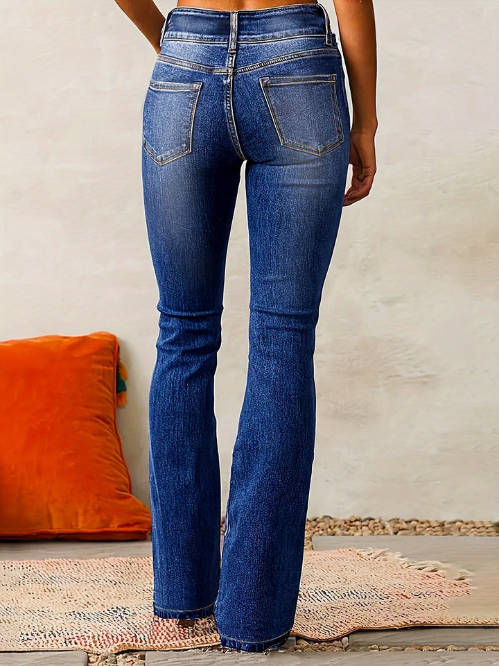 Monica | Trendy High-Waisted Flared Jeans