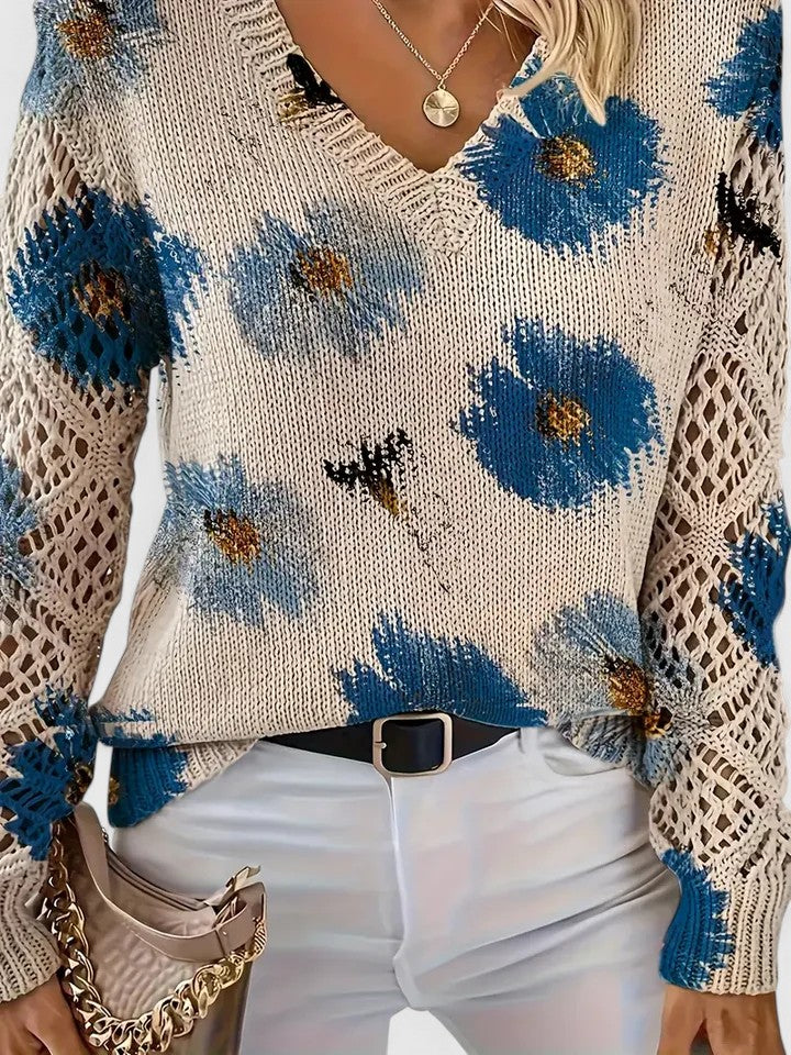 Aurelia | Elegant sweater with floral design