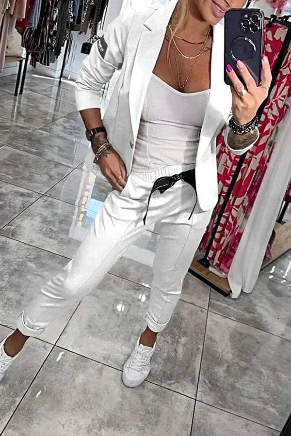Olivia | Elegant Two-Piece Blazer & Pant Set