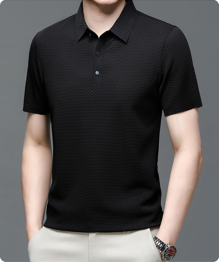 David | Stylish Textured Polo Shirt for Men