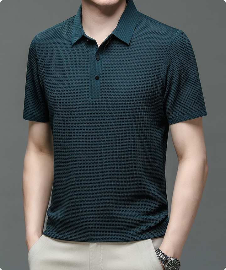 David | Stylish Textured Polo Shirt for Men