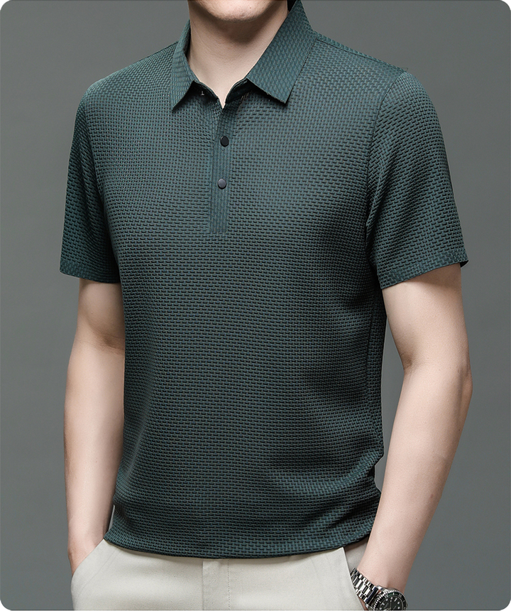 David | Stylish Textured Polo Shirt for Men