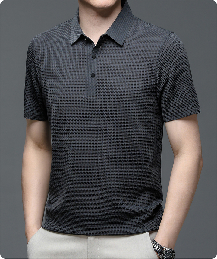 David | Stylish Textured Polo Shirt for Men